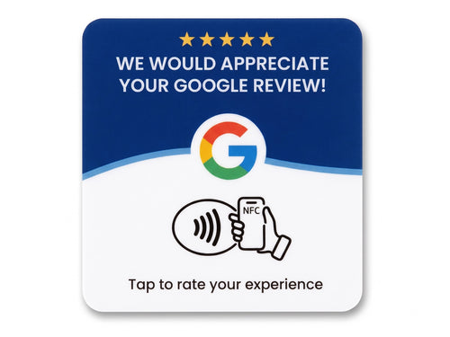 Google Review Card, voorkant